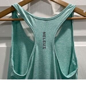 Neleus Mint Green Workout Tank Top Athletic Racerback Gym Running Performance M